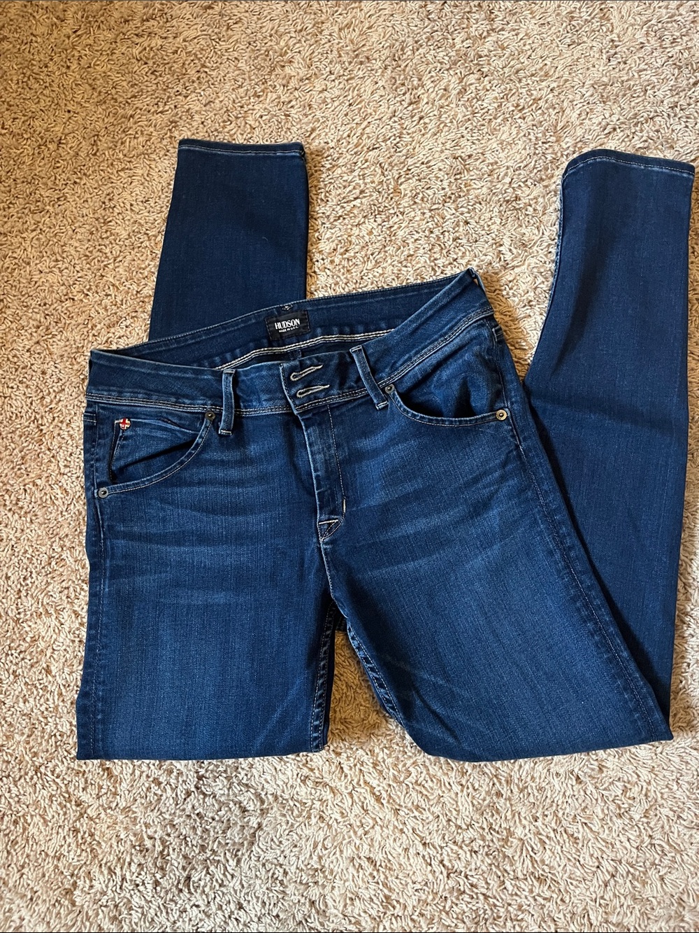 Hudson Jeans Women's Deep Indigo Skinny Jeans